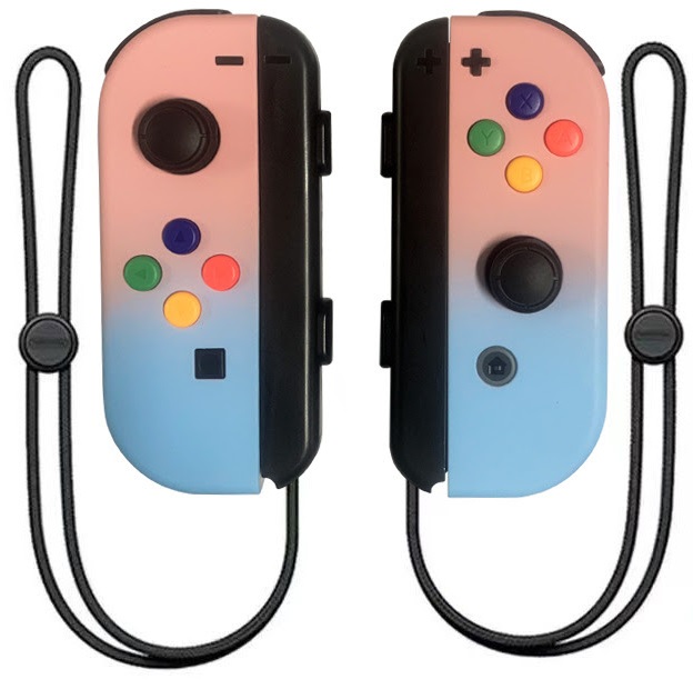 Mando Joycon Genérico (Izq+Der) Degradado Rosa/Azul  - SWITCH - Nintendo Switch